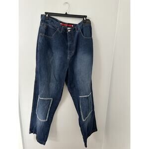 Vokal Jeans Mens 40X32 Blue Loose 90s Vintage Relaxed Baggy Y2K Denim Tag Sz 40